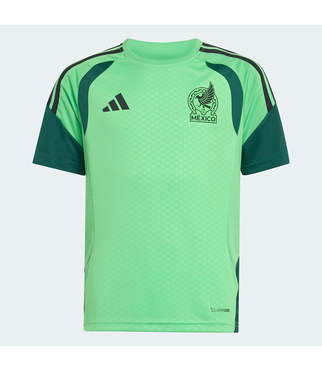 Adidas Mexico 2026 Tiro Training Youth Jersey (Lime/Black)
