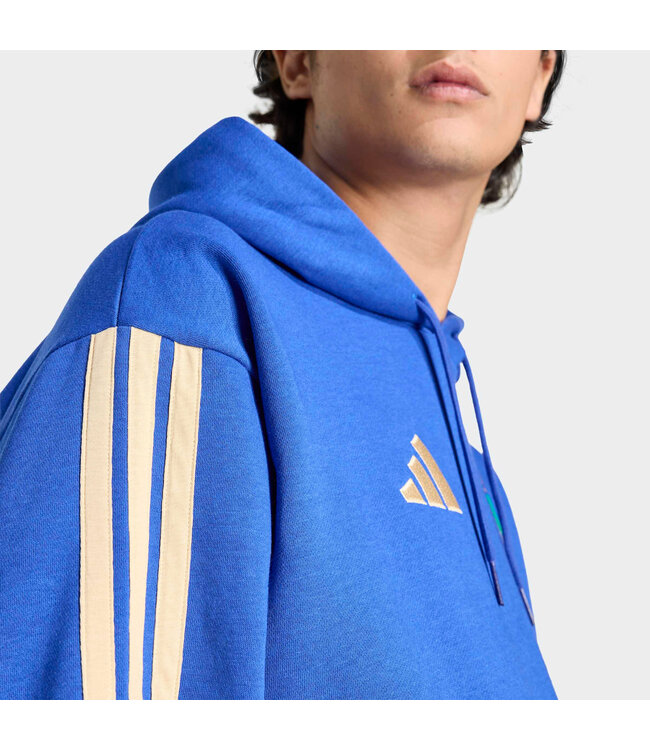 Adidas Italy 2026 DNA Fleece Hoodie (Blue)