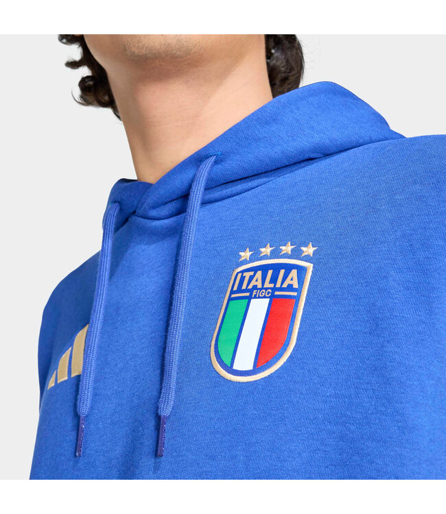 Adidas Italy 2026 DNA Fleece Hoodie (Blue)
