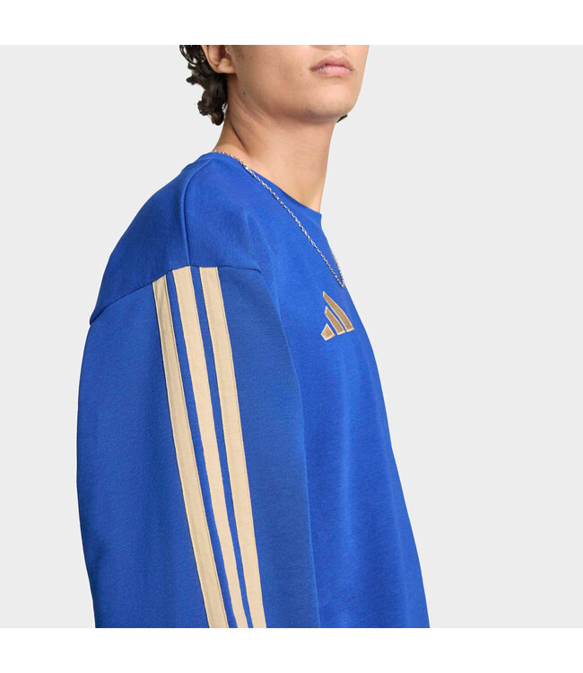 Adidas Italy 2026 DNA Crew Sweatshirt (Blue)