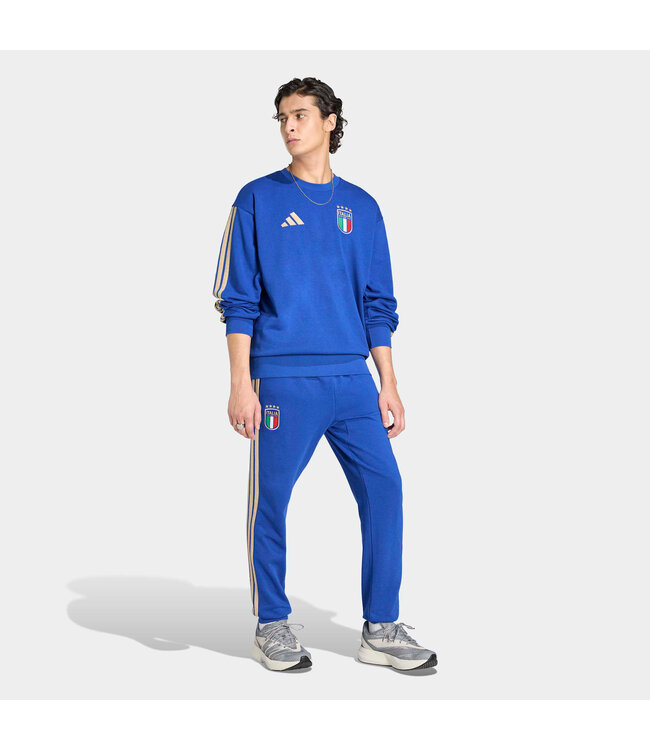 Adidas Italy 2026 DNA Crew Sweatshirt (Blue)
