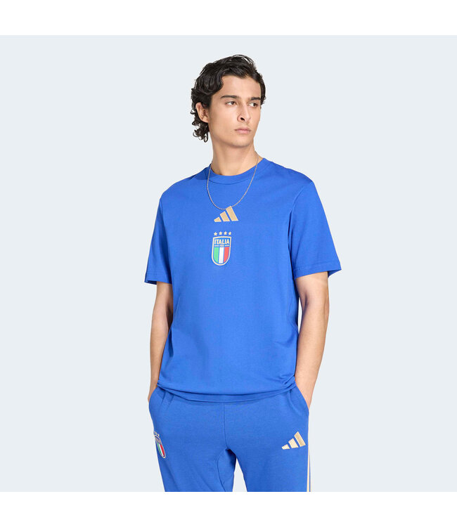 Adidas Italy 2026 DNA Graphic T-Shirt (Blue)