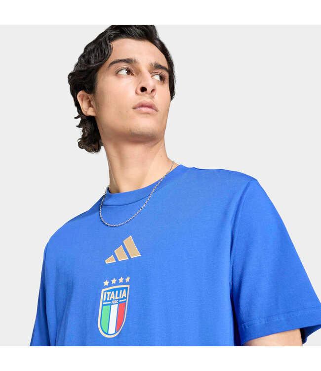 Adidas Italy 2026 DNA Graphic T-Shirt (Blue)