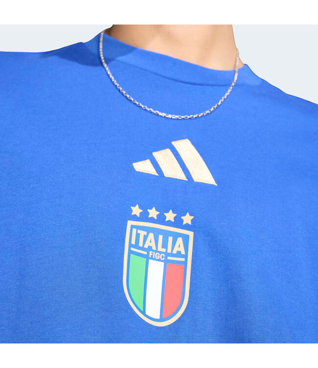 Adidas Italy 2026 DNA Graphic T-Shirt (Blue)