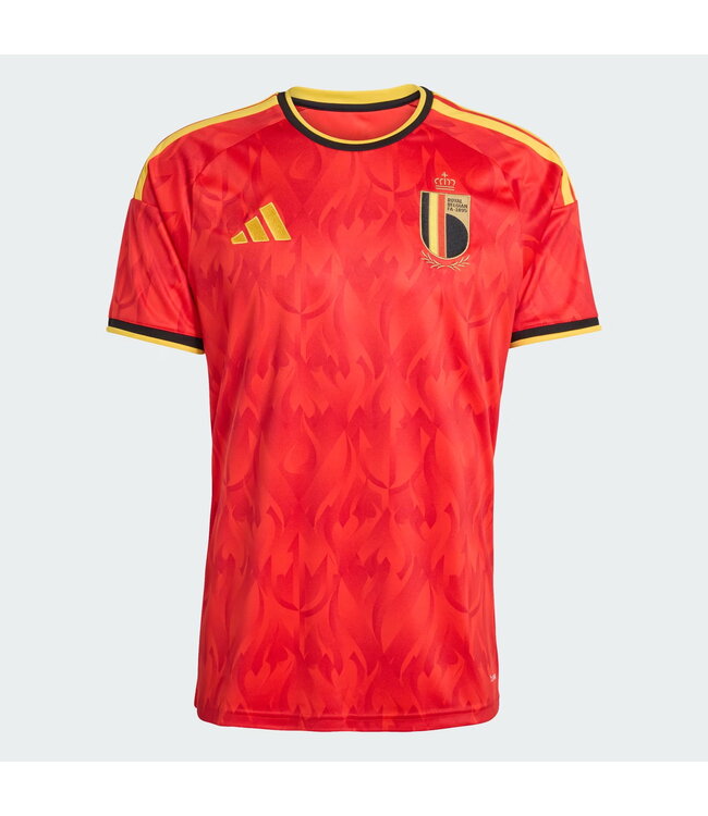 Adidas Belgium 2026 Home Jersey (Red/Yellow)