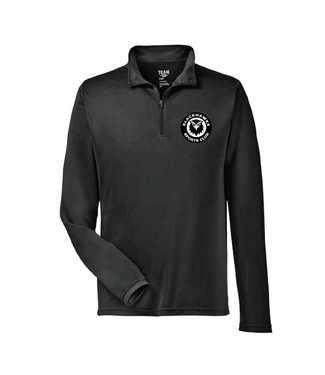 TEAM 365 BLACKHAWKS PERFORMANCE 1/4 ZIP (BLACK)