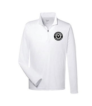 TEAM 365 BLACKHAWKS PERFORMANCE 1/4 ZIP (WHITE)