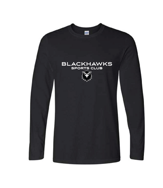 BLACKHAWKS LS SOFT TEE (BLK)