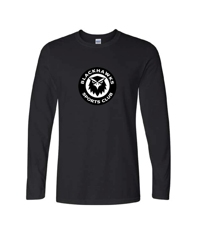 BLACKHAWKS LS SOFT TEE (BLK)