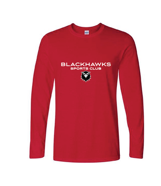 BLACKHAWKS LS SOFT TEE (RED)