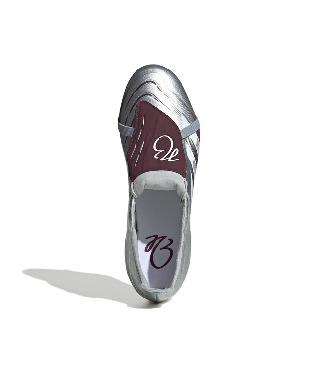 Adidas Predator League Fold-Over Tongue "Jude Bellingham" FG (Silver/Maroon)
