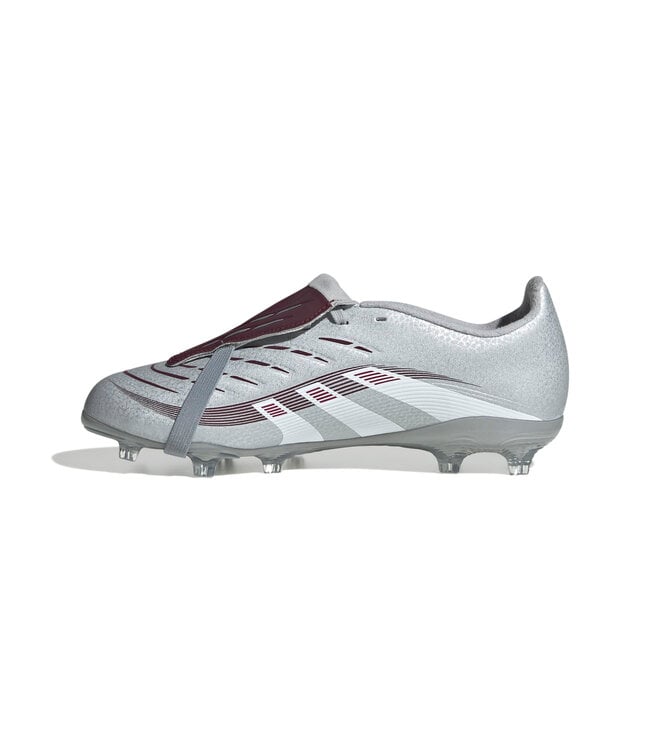 Adidas Predator League Fold-Over Tongue "Jude Bellingham" FG Jr (Silver/Maroon)