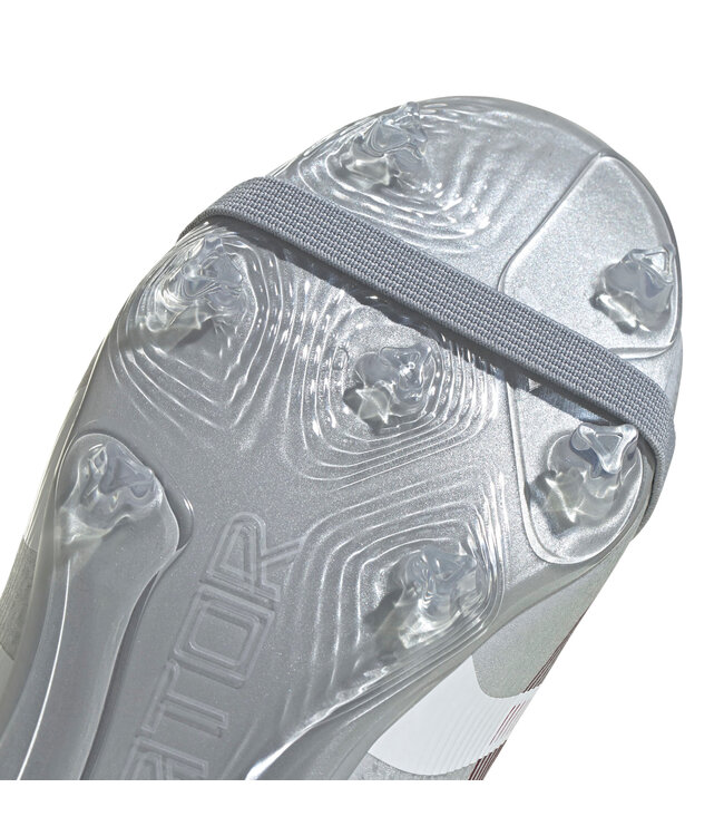 Adidas Predator League Fold-Over Tongue "Jude Bellingham" FG Jr (Silver/Maroon)