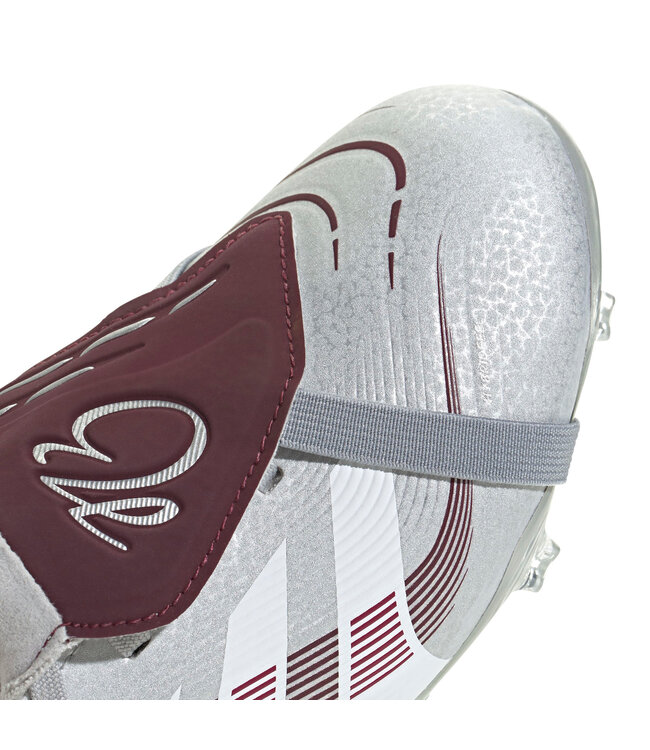 Adidas Predator League Fold-Over Tongue "Jude Bellingham" FG Jr (Silver/Maroon)