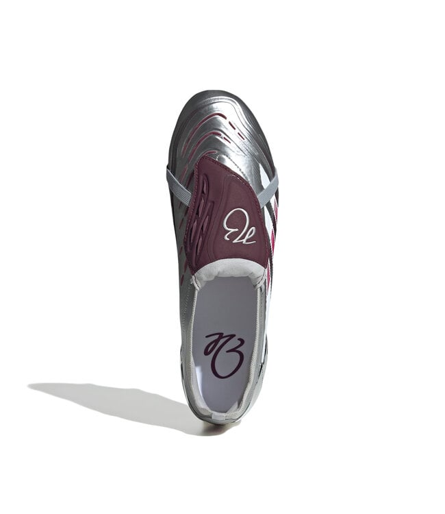 Adidas Predator Elite Fold-Over Tongue "Jude Bellingham" FG (Silver/Maroon)
