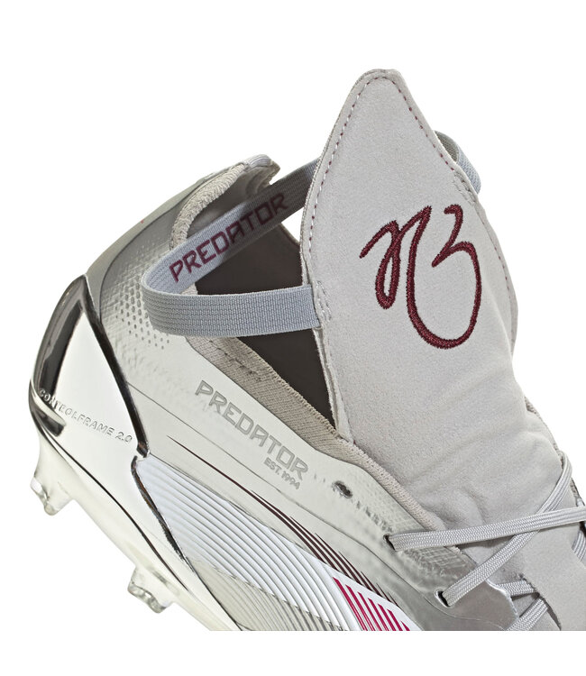 Adidas Predator Elite Fold-Over Tongue "Jude Bellingham" FG (Silver/Maroon)