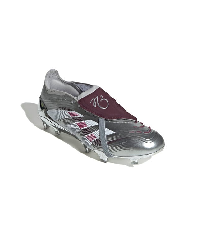 Adidas Predator Elite Fold-Over Tongue "Jude Bellingham" FG (Silver/Maroon)