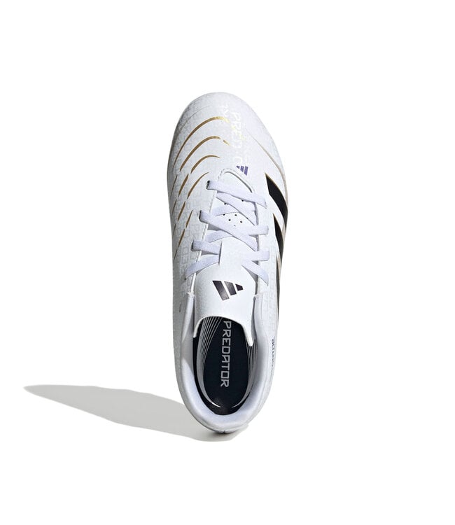 Adidas Predator Club 25 FG/MG Jr (White/Gold/Black)