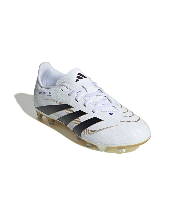 Adidas Predator Club 25 FG/MG Jr (White/Gold/Black)