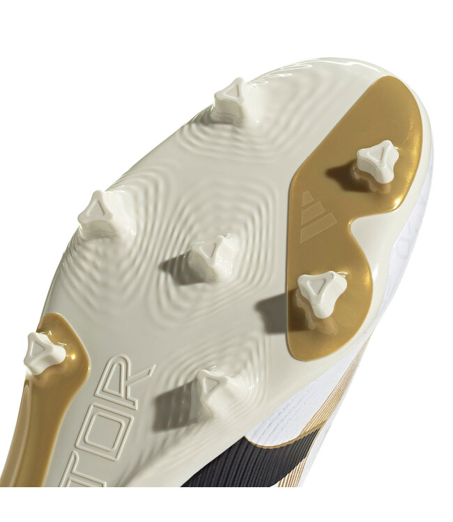 Adidas Predator League 25 FG (White/Gold/Black)