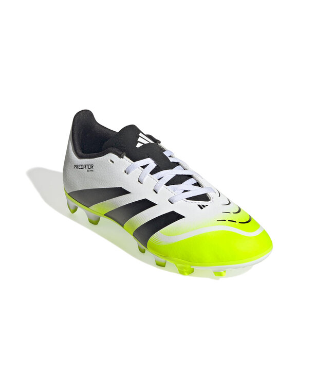 Adidas Predator Club 25 FG/MG Jr (White/Lime/Black)