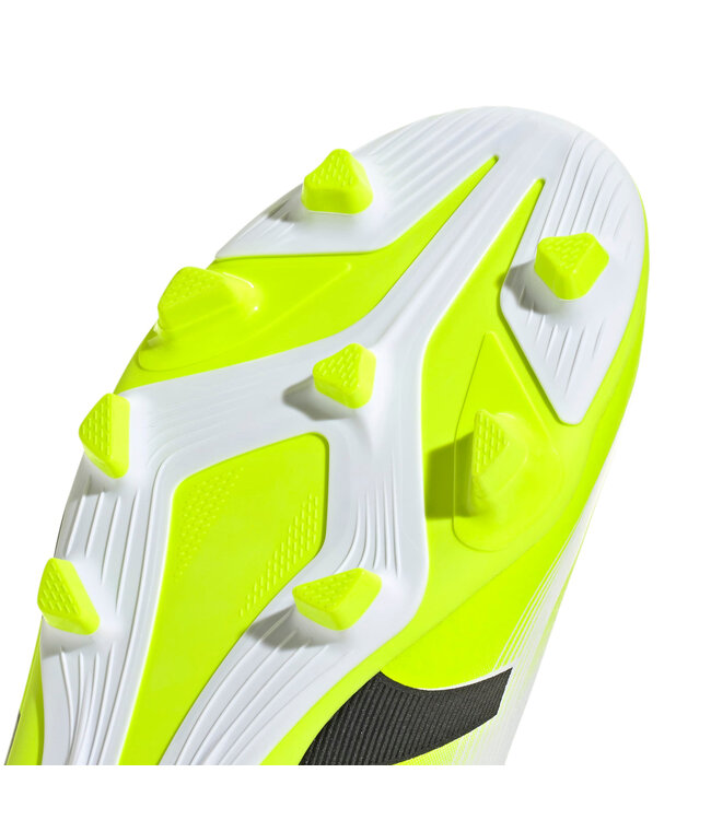 Adidas Predator Club 25 FG/MG Jr (White/Lime/Black)