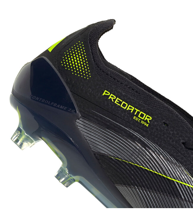 Adidas Predator Elite 25 Fold-Over Tongue FG (Black/Lime)