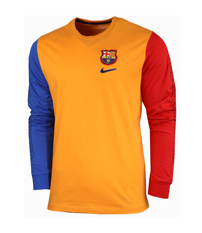 Nike FC Barcelona21/22 Ignite 92 Trap Tee (Orange)