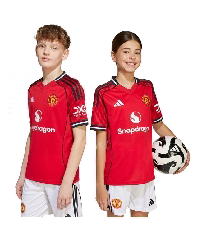 Adidas Manchester United 25/26 Home Jersey Youth (Red/White)