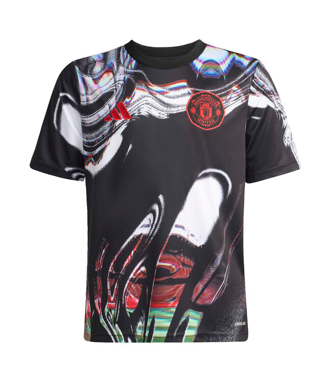 Adidas Manchester United 25/26 Prematch Jersey Youth (Black/White)