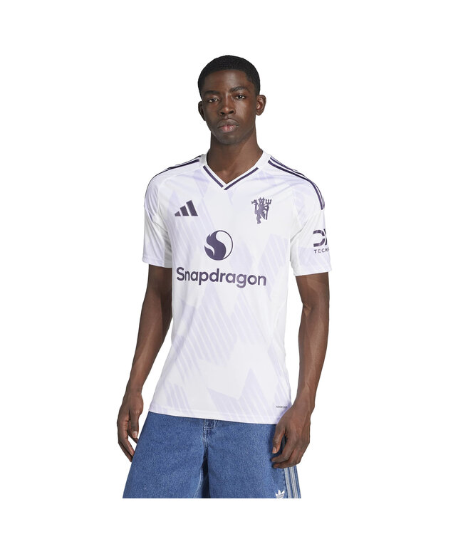 Adidas Manchester United 25/26 Away Jersey (White/Purple)