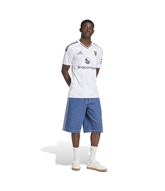 Adidas Manchester United 25/26 Away Jersey (White/Purple)
