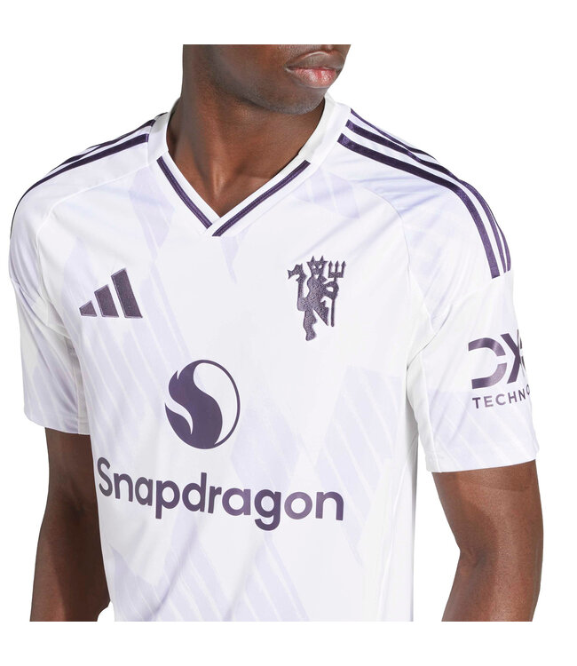 Adidas Manchester United 25/26 Away Jersey (White/Purple)