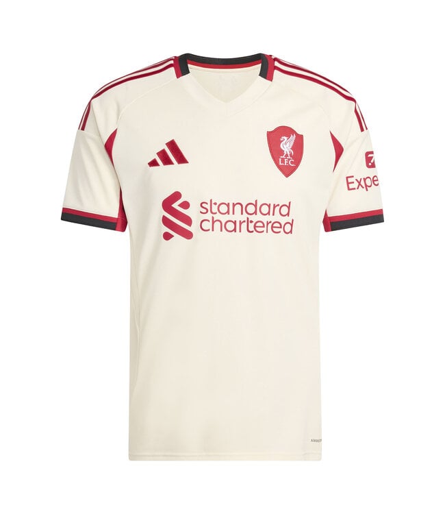 Adidas Liverpool 25/26 Away Jersey (White/Red)
