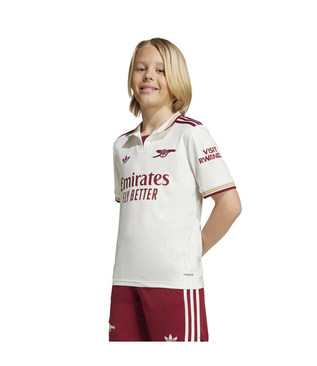 Adidas Arsenal 25/26 Third Jersey Youth (White/Red)