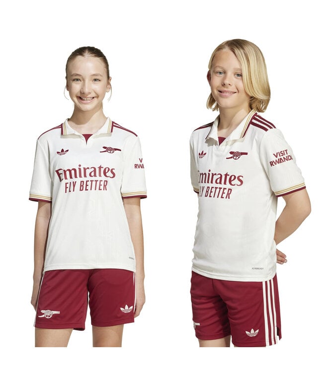 Adidas Arsenal 25/26 Third Jersey Youth (White/Red)