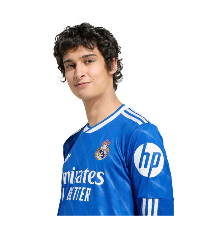 Adidas Real Madrid 25/26 Long Sleeve Third Jersey (Blue)
