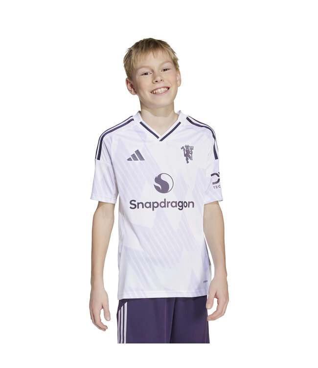 Adidas Manchester United 25/26 Away Jersey Youth (White/Purple)