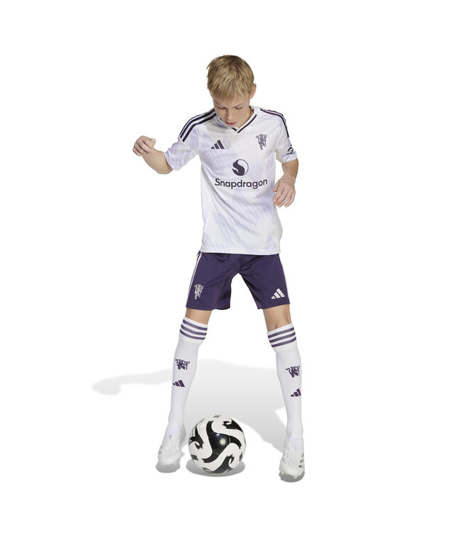 Adidas Manchester United 25/26 Away Jersey Youth (White/Purple)