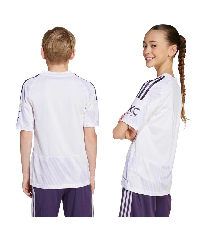 Adidas Manchester United 25/26 Away Jersey Youth (White/Purple)