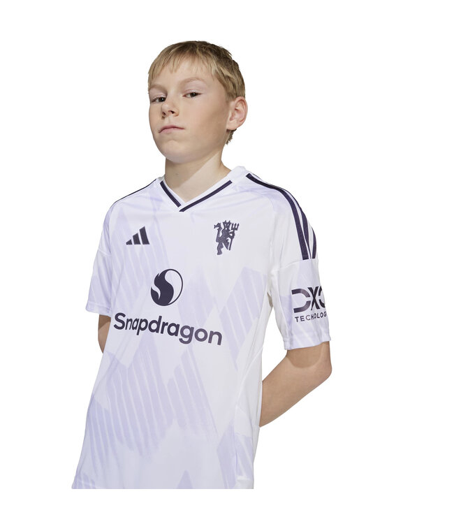 Adidas Manchester United 25/26 Away Jersey Youth (White/Purple)