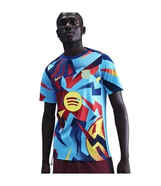Nike FC BARCELONA 25/26 PRO FOURTH PREMATCH JERSEY (GYM BLUE/RED)