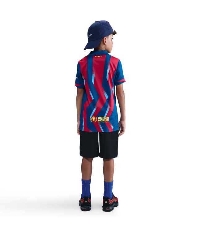 Nike FC Barcelona 25/26 Fourth Jersey Youth (Gym Blue/Red)