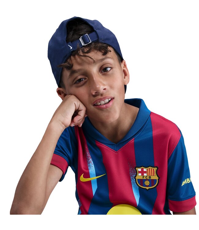 Nike FC Barcelona 25/26 Fourth Jersey Youth (Gym Blue/Red)
