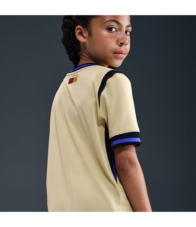 Nike FC Barcelona 25/26 Away Jersey Youth (Tan)