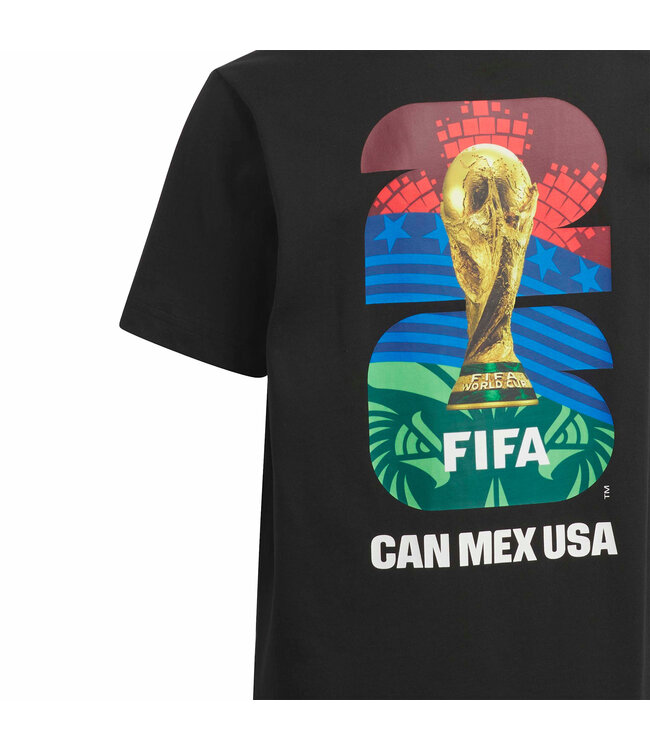 Adidas World Cup 2026 Match Ball Graphic Tee Youth (Black)