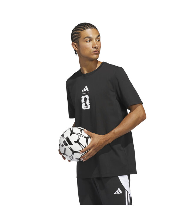 Adidas World Cup 2026 Match Ball Graphic Tee (Black)