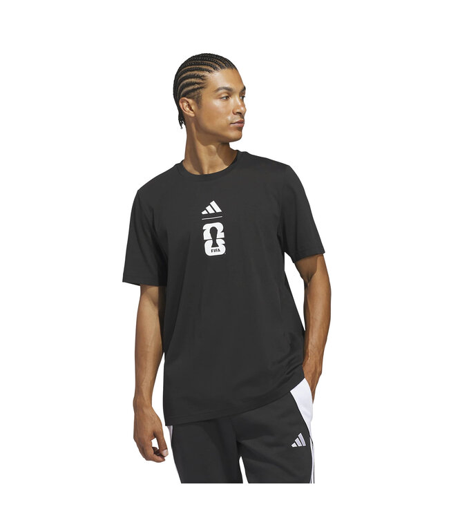 Adidas World Cup 2026 Match Ball Graphic Tee (Black)