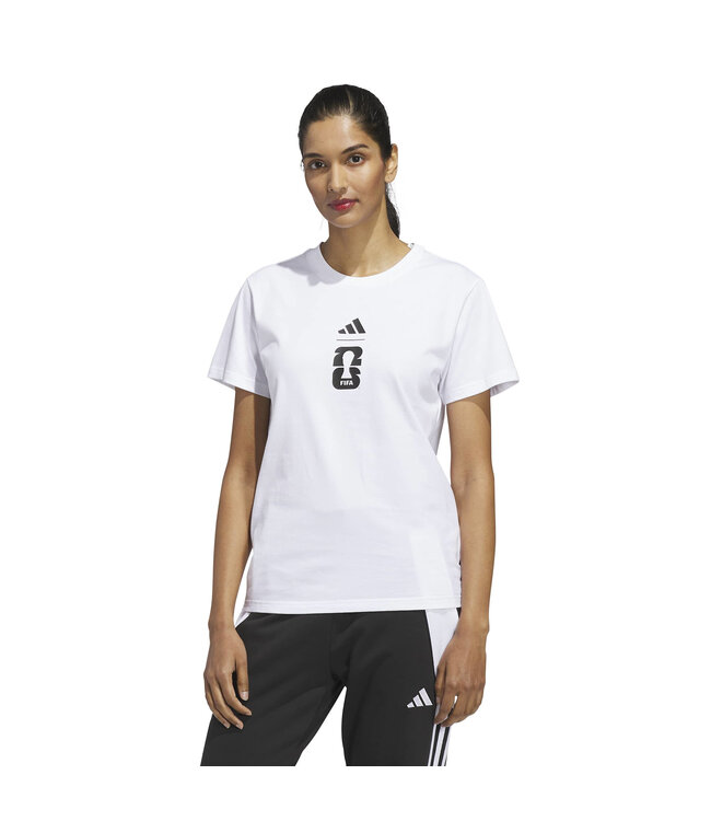 Adidas World Cup 2026 Match Ball Graphic Tee Women (White)