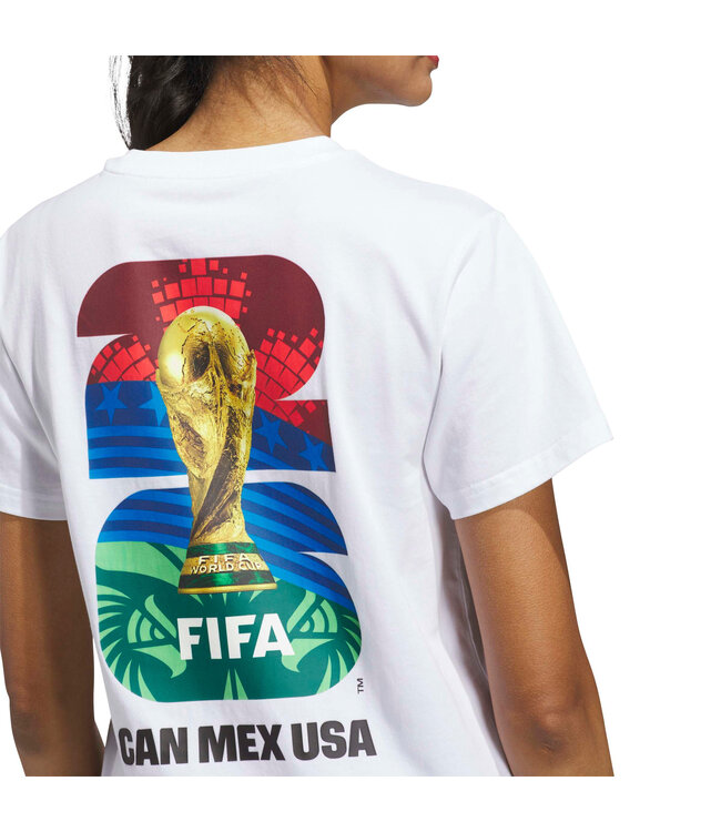 Adidas World Cup 2026 Match Ball Graphic Tee Women (White)